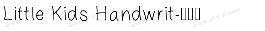 Little Kids Handwrit字体转换